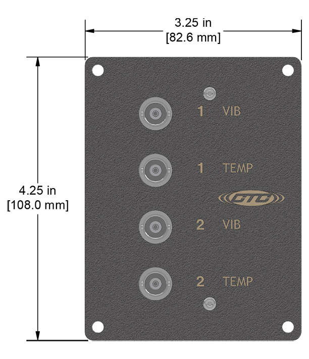A drawing showing the dimensions of a CTC JB978 Series industrial enclosure.
