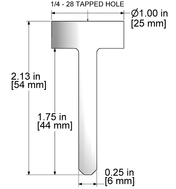 A drawing showing the dimensions of a CTC MH118-3A mounting hardware for industrial condition monitoring sensors.