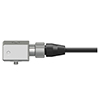 A generic, non-engraved CTC AC119 biaxial accelerometer attached to a A3AB connector.