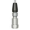 A render of a CTC A3AG grounded connector on a generic top exit industrial accelerometer.