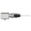A generic, non-engraved CTC AC119 biaxial vibration sensor attached to an A3R connector.