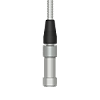 A render of a CTC J2AG grounded connector on a generic top exit industrial accelerometer.