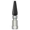 A generic, non-engraved, CTC standard size top exit condition monitoring sensor attached to a K2C connector.