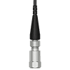 A render of a CTC K2CG connector attached to a generic top exit vibration sensor.