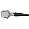 A render of a generic CTC standard size, side exit M12 accelerometer on an M2C connector.
