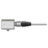 A generic, non-engraved CTC AC119 biaxial condition monitoring sensor attached to an M4TR2 connector.