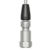 A render of a CTC Q2N grounded connector on a generic top exit vibration monitoring sensor.