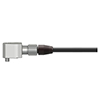 A render of a generic miniature sized side exit vibration sensor attached to an assembled CK-R2J Connector Kit.