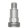 A standard size, top exit CTC vibration sensor mounted on a MH104-1B magnet mounting base for flat surfaces.
