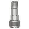 A compact top exit CTC vibration sensor mounted on a MH112-1A magnet mounting base with feet.