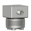 A CTC triaxial vibration sensor mounted on a MH142-1A two rail magnet mounting base.