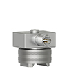 A CTC triaxial vibration sensor mounted on a MH147-1A two rail magnet mounting base.