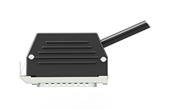A render of CTC C49 25 pin Emerson/CSI compatible data collector connector.
