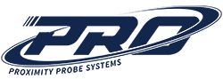 Navy Blue PRO Product Line Logo with Proximity Probe Systems tagline underneath