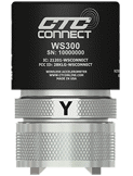 CTC WS300 wireless triaxial sensor on a CTC MH214-3A curved surface mounting magnet