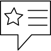 Testimonials menu icon