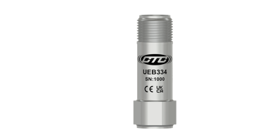 UEB334 ultrasound accelerometer for vibration analysis.