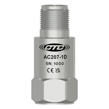 CTC's AC207-1D top exit, standard size, top exit, stainless steel high temperature vibration sensor