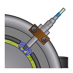 8mm proximity probe eddy current field diagram
