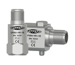 A render of an LP202 top exit and LP204 side exit loop power vibration sensors.