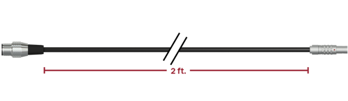 A render of CTC CB110-C566-002-C330 cable and connector assembly.