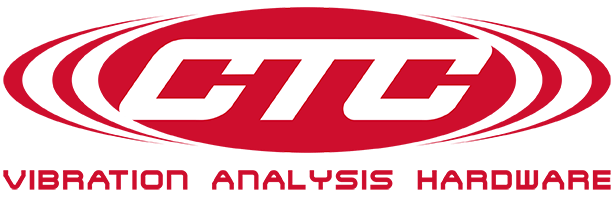 Red CTC Line Logo with Vibration Analysis Hardware tagline underneath