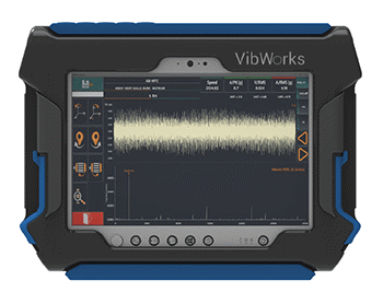 A render of a BetaVib VibWorks Data Collector device.